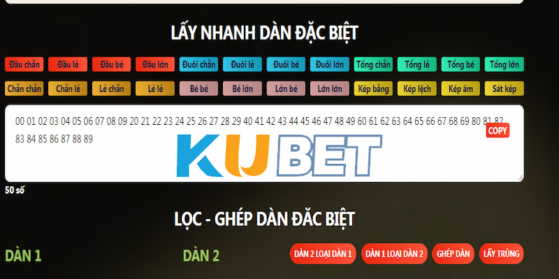 Tạo dàn đề KUBET giúp tiết kiệm thời gian cho người chơi