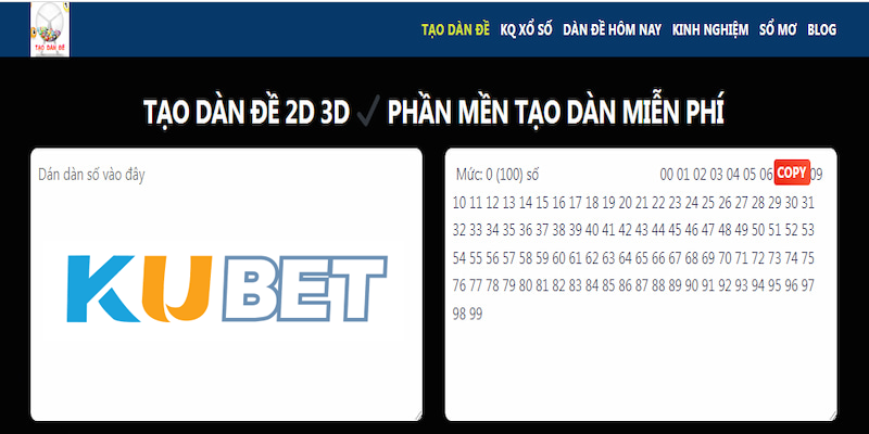Tạo dàn đề KUBET là gì